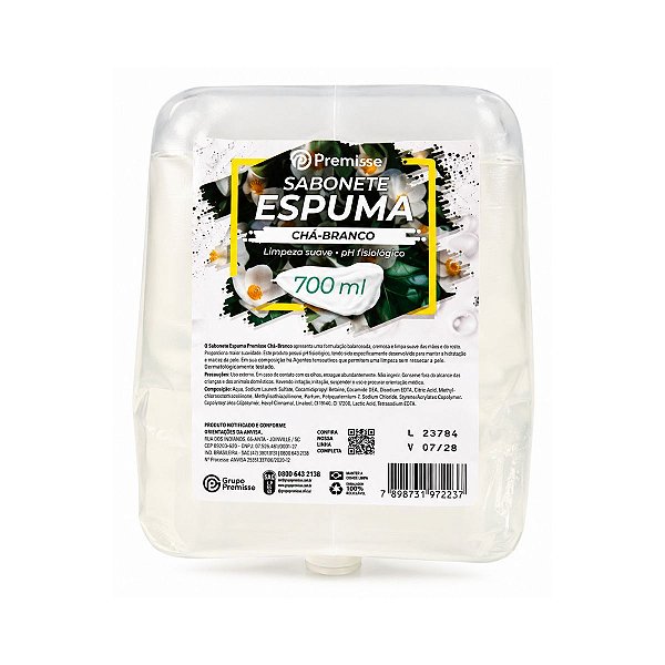Sabonete Espuma Cha Branco Premisse 700ml