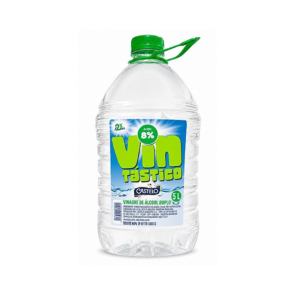 Vinagre de Alcool Vintastico 8% Castelo 5L