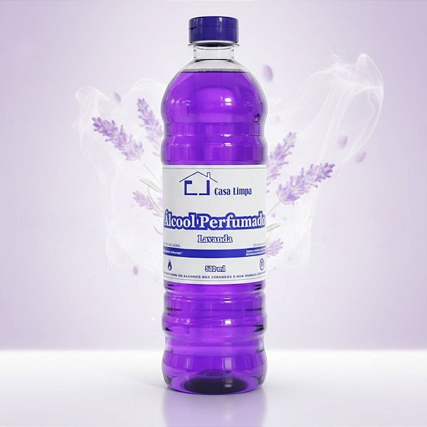 ALCOOL PERFUMADO LAVANDA 500ML CASA LIMPA