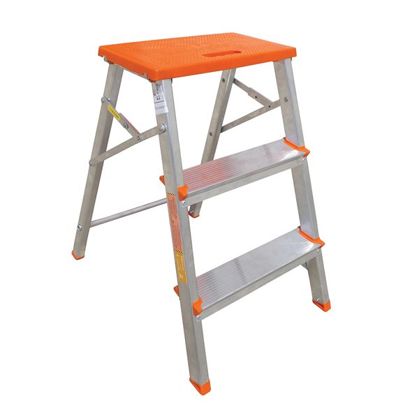 BANCO ESCADA DE ALUMINIO 3 DEGRAUS - BOTAFOGO - Uso domestico