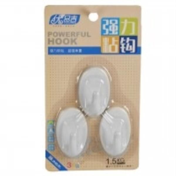 Cabide plast 3 ganchos Huante