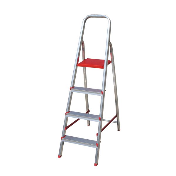 ESCADA DOMESTICA DE ALUMINIO 4 DEGRAUS Botafogo - Uso dom