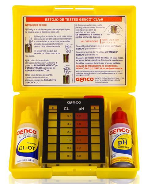 ESTOJO ANALISE CLORO E PH GENCO