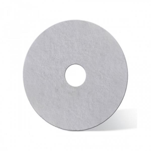 Disco lustrador branco p/enceradeira *350mm* -  NOBRE