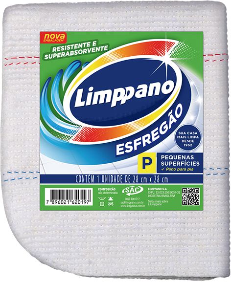 Esfregao peq superfies 28x28cm Limppano