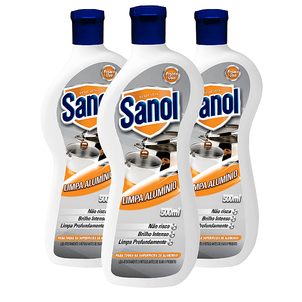 Limpa aluminio Sanol 500ml