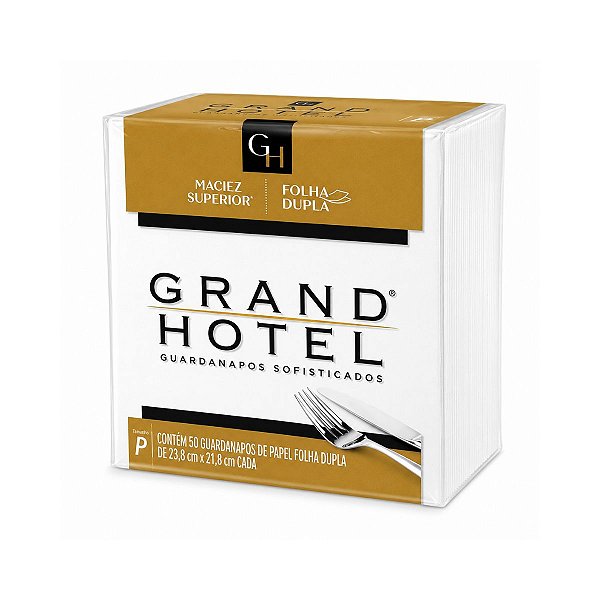 Guardanapo de Papel Grand Hotel Folha Dupla P 50 uni.