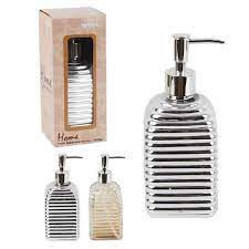 Home Porta Sabonete Liquido 500ml ouro/prata