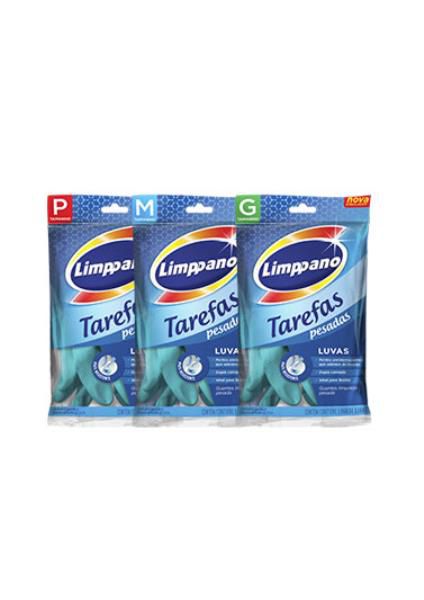 Luva tarefas pesadas M Limppano azul