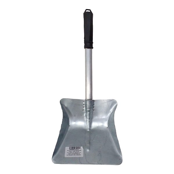 PA DE LIXO GALVANIZADA CABO DE ALUMINIO 30cm AMN