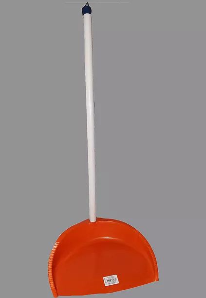 Pa de lixo plastica cabo longo meia lua AMN