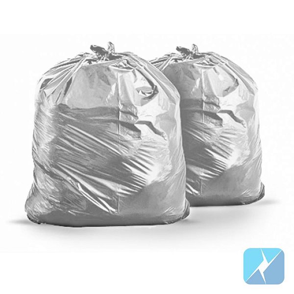 Pacote saco lixo cinza 100L 100 undd