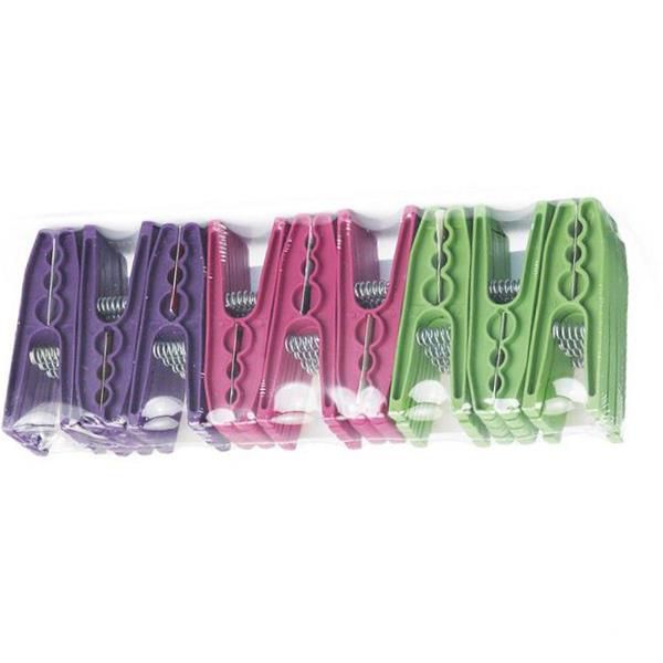 Prendedor plastico 36 pecas Keita