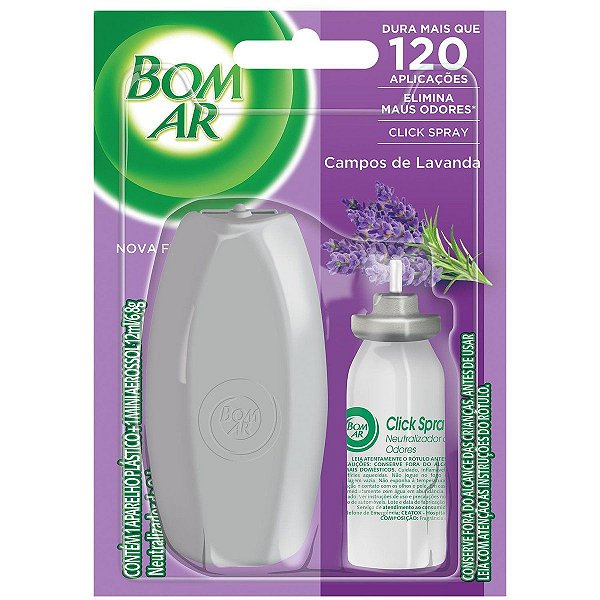 Purificador ar air click aparelho 12ml lavanda