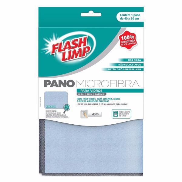 PANO MICROFIBRA PARA VIDROS FLASHLIMP