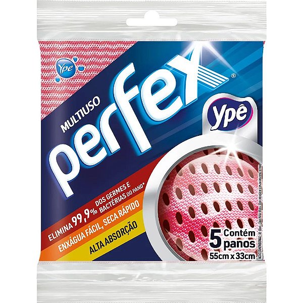 Pano multiuso Perfex rosa 5un