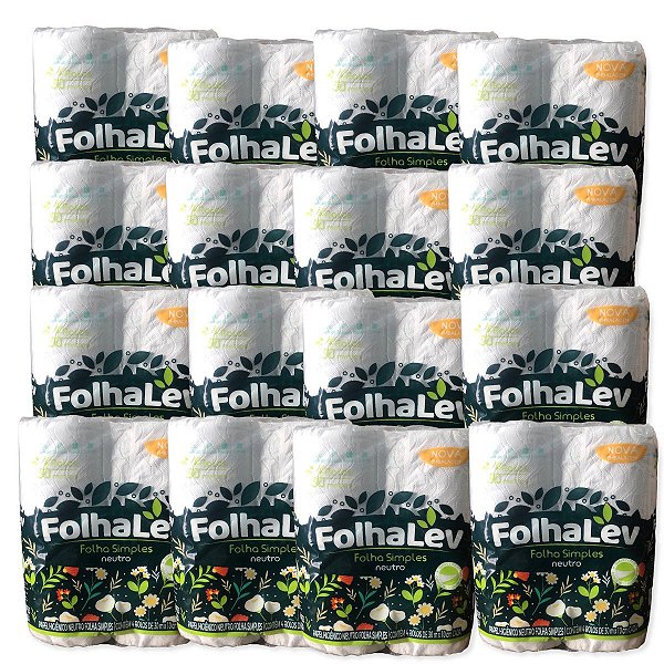 Papel higienico Folhalev f.simples fd 64un