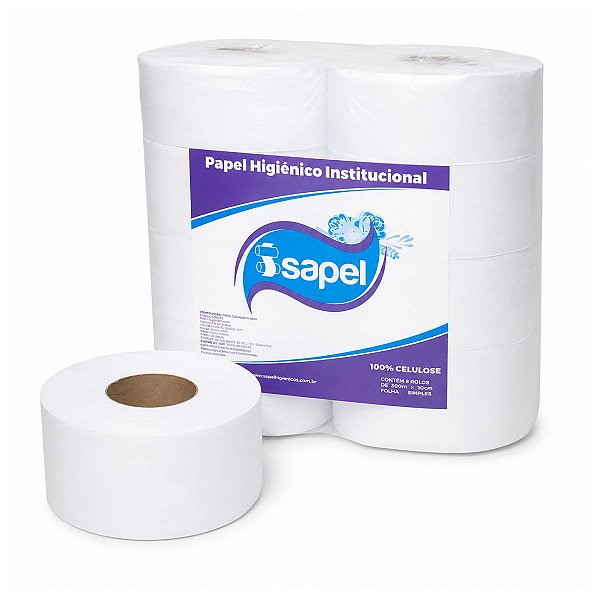 Papel Higienico Institucional Rolao 8x300m Isapel