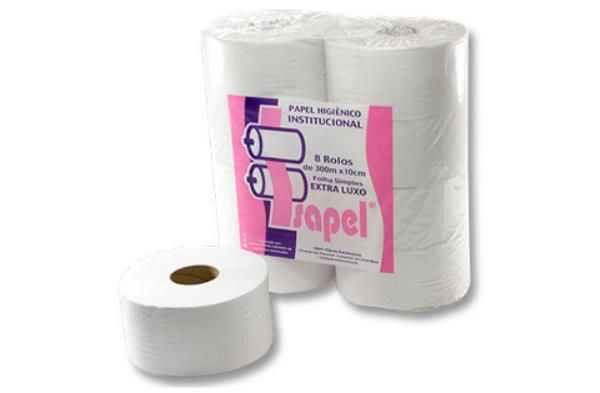 Papel higienico institucional extra luxo 8 x 300m (rolao) - Isapel