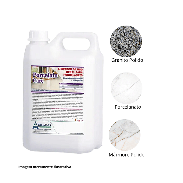Porcelain care limpeza uso geral 5L Quimiart