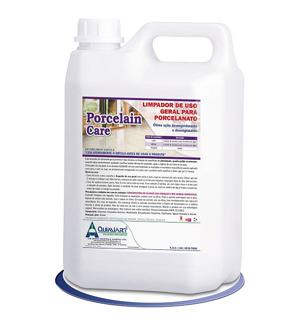 Porcelain care limpeza uso geral 5L Quimiart
