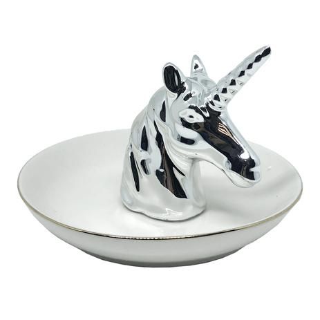 Porta biju/joia unicornio porcelana
