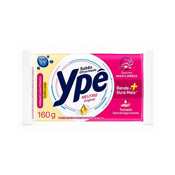 Sabao Barra Ype Neutro 160g - Unidade