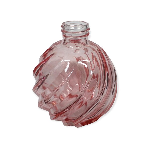Vidro bola espiral 270ml rosa (SEM VALVULA)