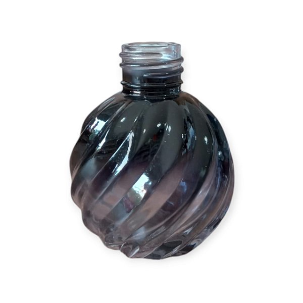 Vidro bola espiral preto degrade 110ml