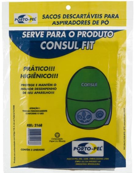 Saco aspirador consul fit - 3 und (REF.2168)