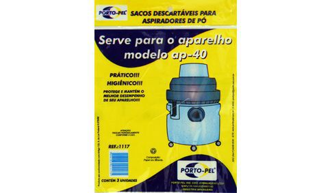 Saco aspirador de po electrolux hidrolux ap-40 - 3 und (REF.1117)