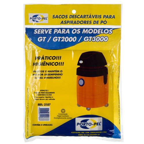 Saco aspirador Electrolux GT / GT2000 / GT3000 - 3 und (REF.2187)
