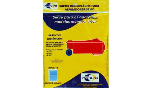 Saco aspirador electrolux mundial 1500 - 5 und (REF.2112)