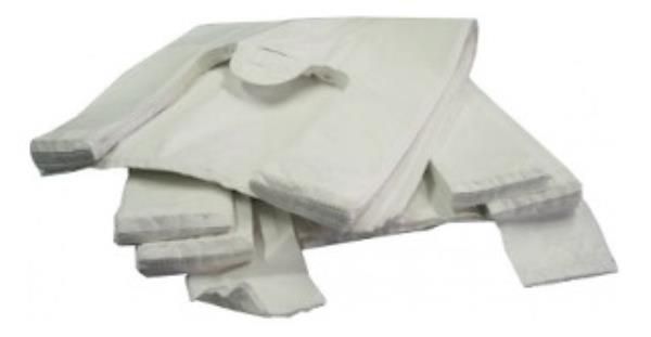 Sacola branca grossa 40x50 pc/4kg