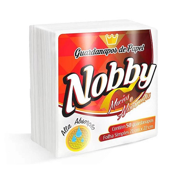 Guardanapo - Folha Simples - 22x21cm c/ 50fls - Nobby