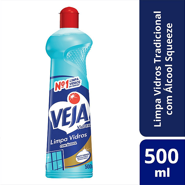 Veja vidrex limpa vidros 500ml squeeze