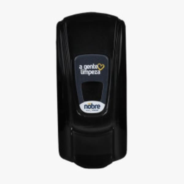 Dispenser p/ Sabonete Líquido/ Álcool Gel – Preto – 800ml – c/ Reservatório – Linha City – Nobre