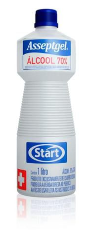 ALCOOL 70% LIQUIDO ASSEPTGEL START 1L