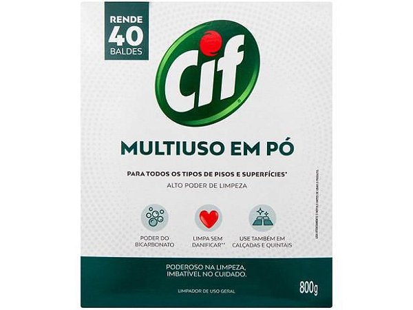 CIF LIMPADOR EM PO MULTIUSO CX 800G