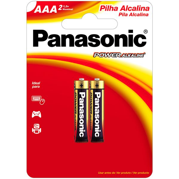 PILHA PANASONIC ALC PALITO AAA CART 2UN