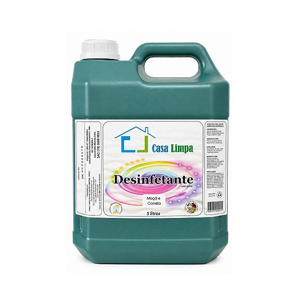 Desinfetante Uso Geral Maca e Canela 5L Casa Limpa
