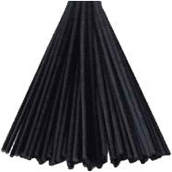 Vareta fibra sens feltro preta 25cm - 1un