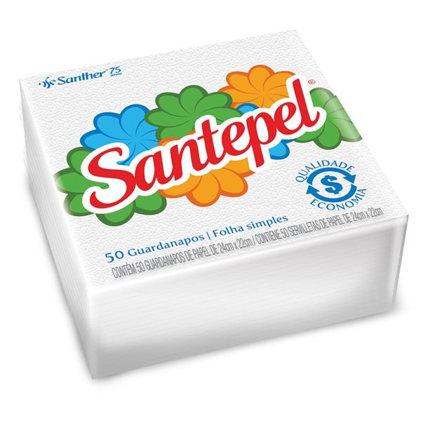 GUARDANAPO 24X22 SANTEPEL 50UN