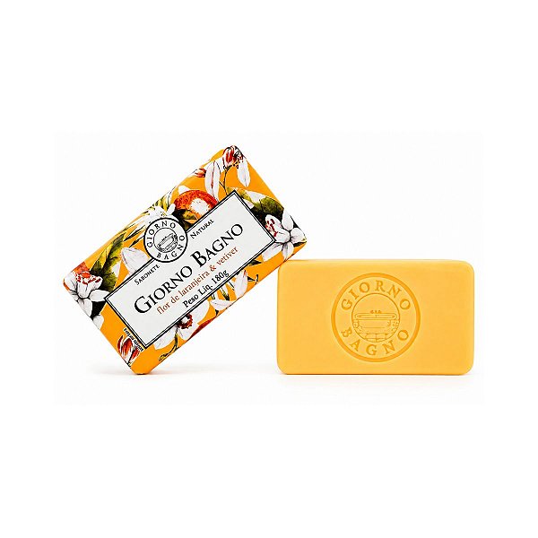Sabonete Barra Giorno Flor de Laranjeira e Vetiver 180g
