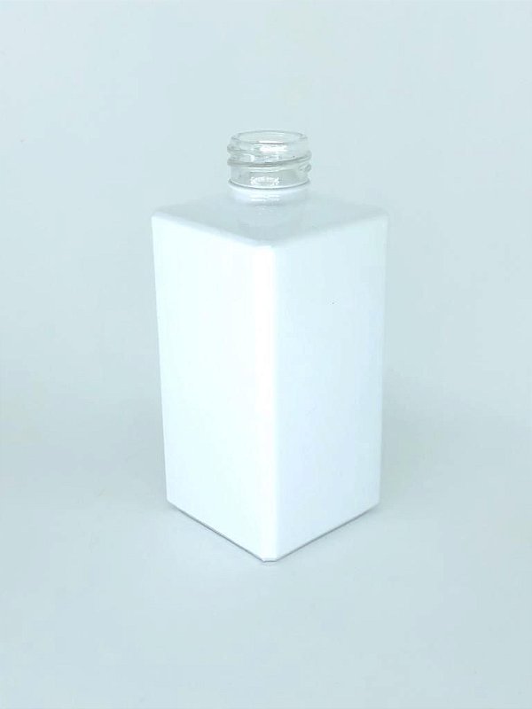 Vidro square 250ml branco (sem válvula)