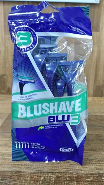 APARELHO BARBEAR BLUSHAVE BLU3 3LAM C/FITA SM 5X1
