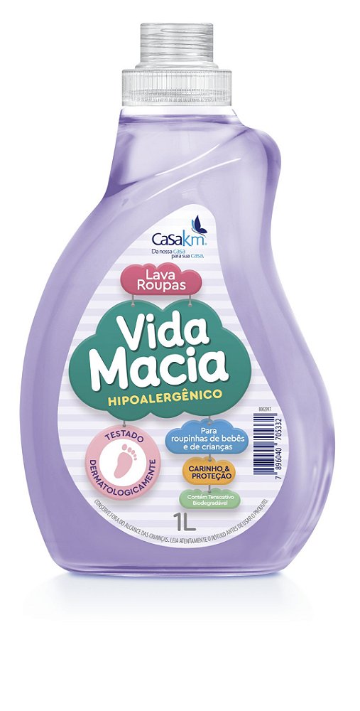 LAVA ROUPAS LIQUIDO VIDA MACIA 1L TRADICIONAL