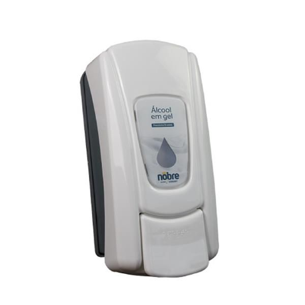 Dispenser p/ Alcool Gel (branco neve) NOBRE City (c/ reservatorio) - DECSONTINUADO