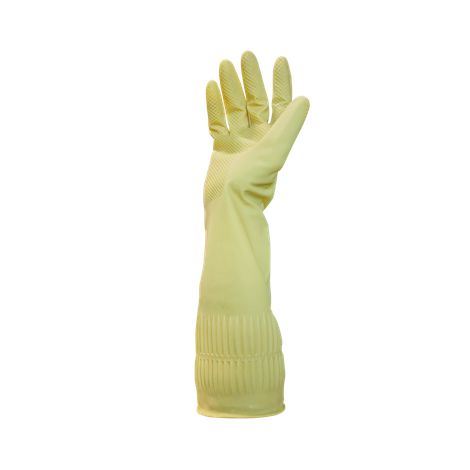 LUVA RANHURADA LATEX FLEX CANO LONGO G 1PAR VABENE