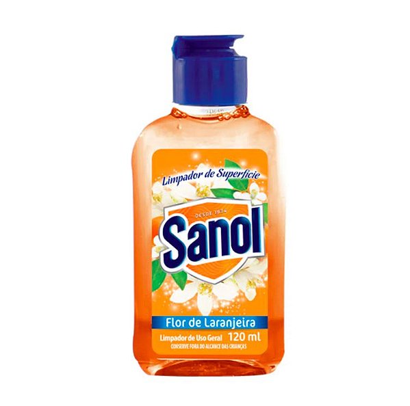 LIMPADOR DE SUPERFICIES SANOL FLOR DE LARANJEIRA 120ML